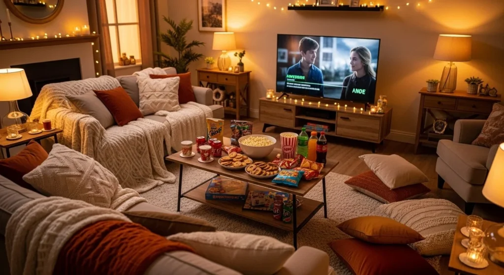10 Cozy Movie Night Living Room Setups for Family & Friends 13 10 Cozy Movie Night Living Room Setups-min