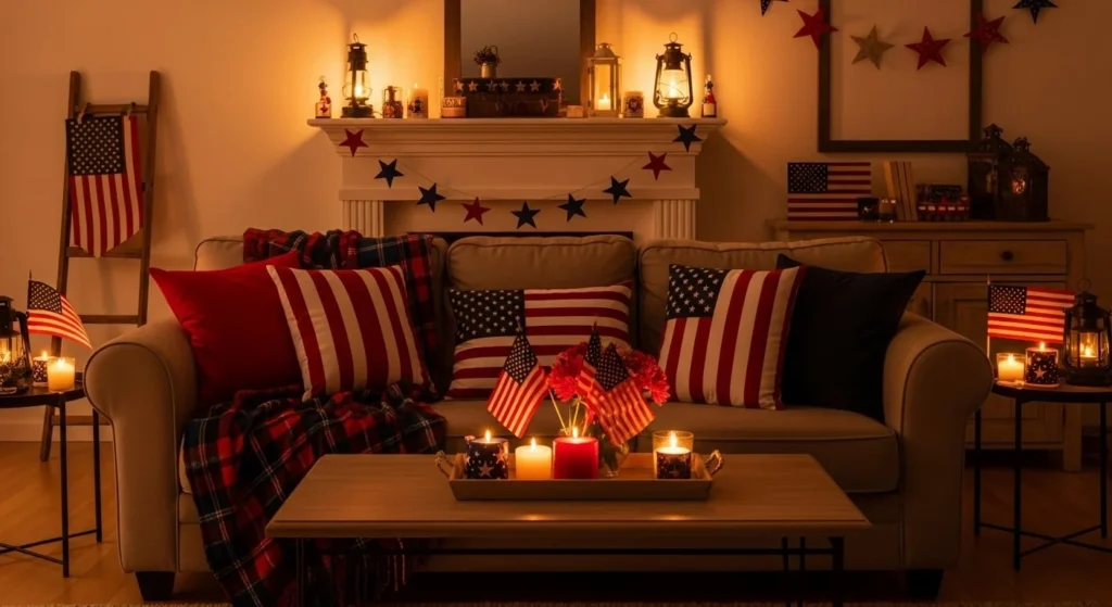 10 Fourth of July Living Room Decor Ideas for a Patriotic Touch 13 10 Fourth of July Living Room Decor Ideas-min