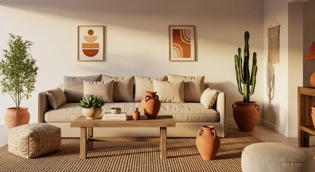 8 Desert-Inspired Living Room Ideas with Warm Tones & Minimal Decor 11 8 Desert-Inspired Living Room Ideas-min