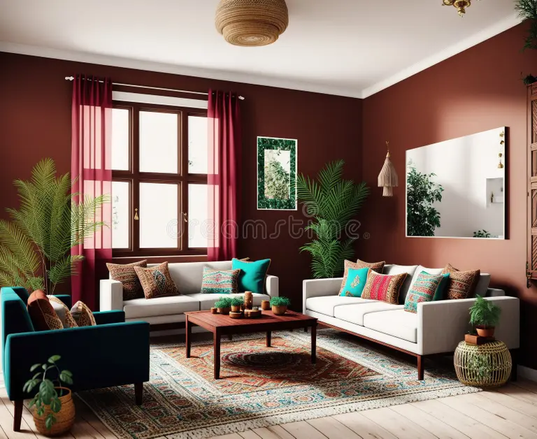 10 Modern Living Room Decor Ideas for Pakistani Homes 8 A large mirror opposite a window