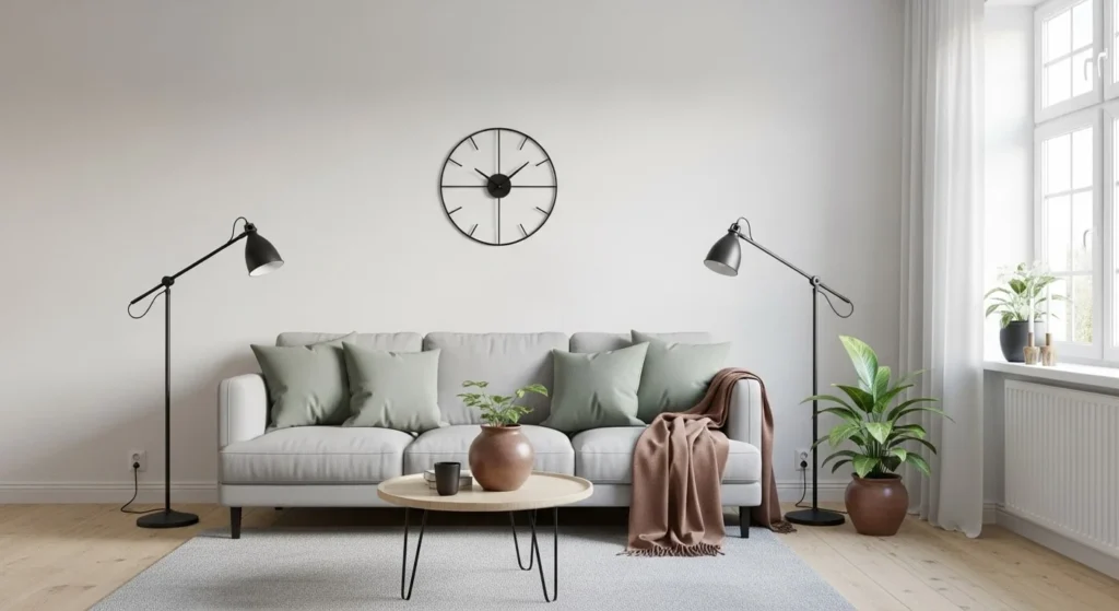 10 Scandinavian Living Room Ideas for a Minimal Yet Cozy Look 12 Add Subtle Contrast & Soft Color Accents