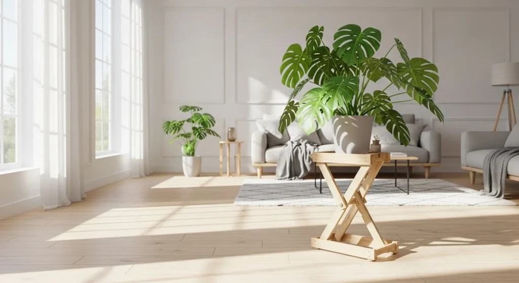 5 Wooden Plant Stand Ideas for Stylish Indoor Gardening 7 Adjustable Wooden Plant Stand for Versatility