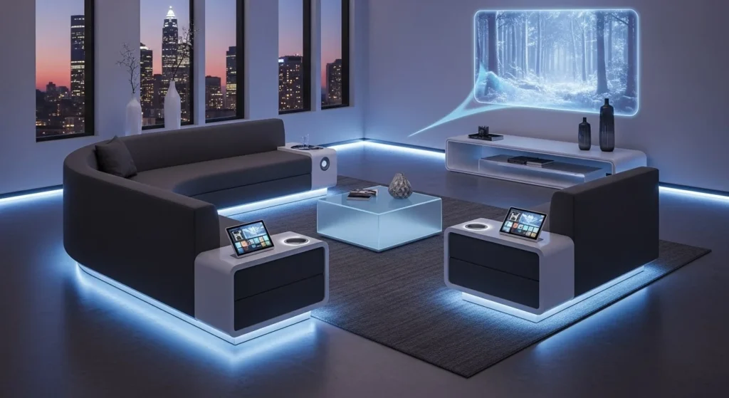 8 Ways to Use LED Strips for a Modern Living Room Glow 10 Along Floor Baseboards for Futuristic Vibes-min