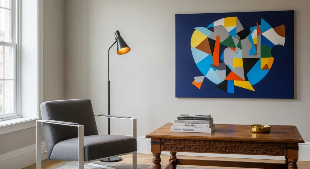 7 Eclectic Living Room Ideas to Elevate Your Home Decor 5 Blend Old and New Pieces