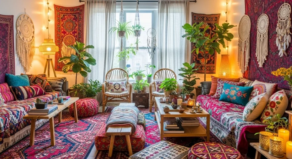 Bohemian Living Room Ideas for a Relaxed and Colorful Space