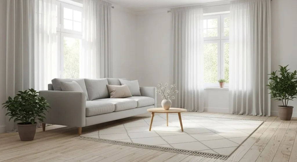 10 Scandinavian Living Room Ideas for a Minimal Yet Cozy Look 3 Build a Calm, Neutral Base