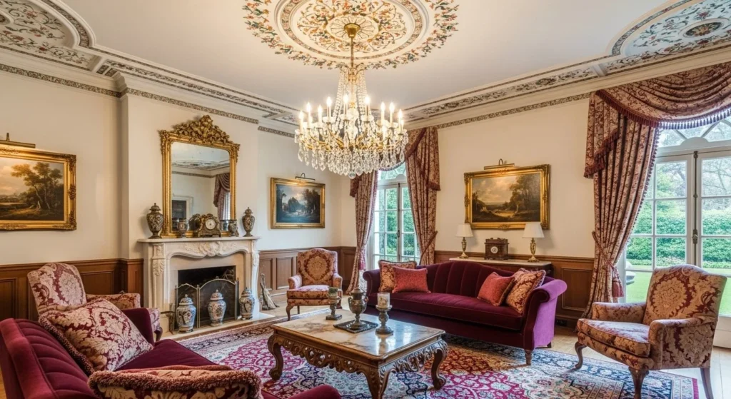 10 Ceiling Design Ideas to Transform Your Living Room from Above 10 Ceiling Molding and Medallions-min