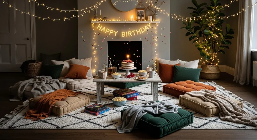 9 Birthday Party Living Room Decor Ideas for an At-Home Celebration 6 Cozy Lounge Vibe-min