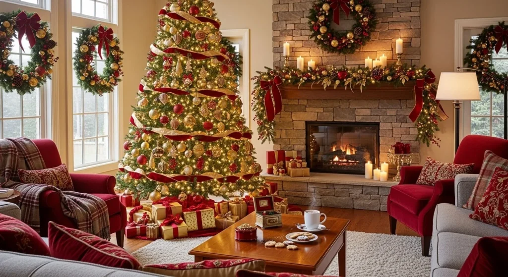 5 Cozy Christmas Decor Ideas for Your Living Room 6 Create a Festive Focal Point