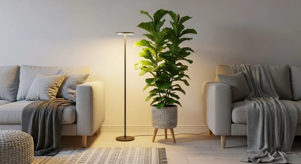 Create a Statement Corner with a Large Plant-min