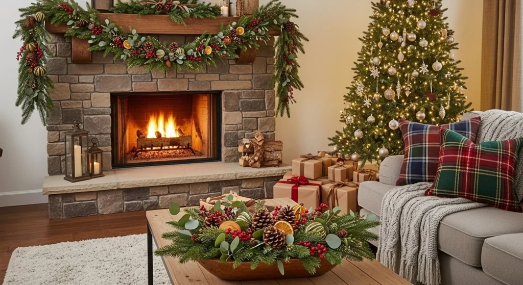 5 Cozy Christmas Decor Ideas for Your Living Room 5 Decorate with Natural Elements