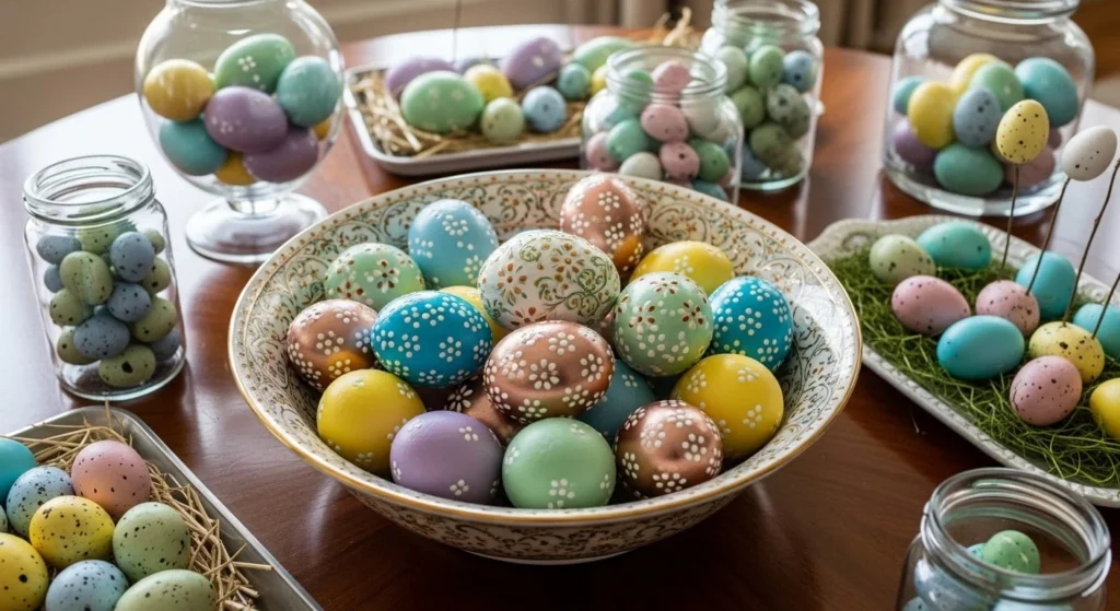 10 Easter Living Room Decor Ideas for a Cheerful Home 10 Decorate with Painted or Faux Eggs
