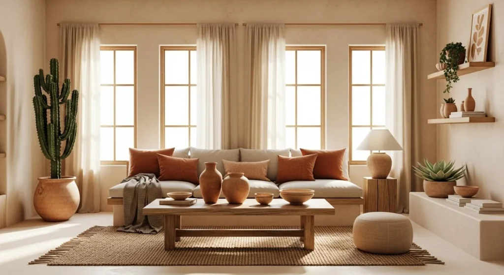 8 Desert-Inspired Living Room Ideas with Warm Tones & Minimal Decor 2 Desert-Inspired Living Room Ideas with Warm Tones & Minimal Decor-min