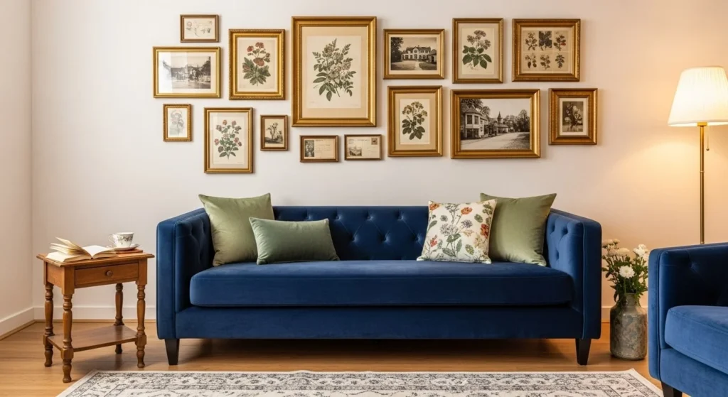 10 Vintage-Inspired Living Room Ideas for a Touch of Nostalgia 7 Display Nostalgic Wall Art