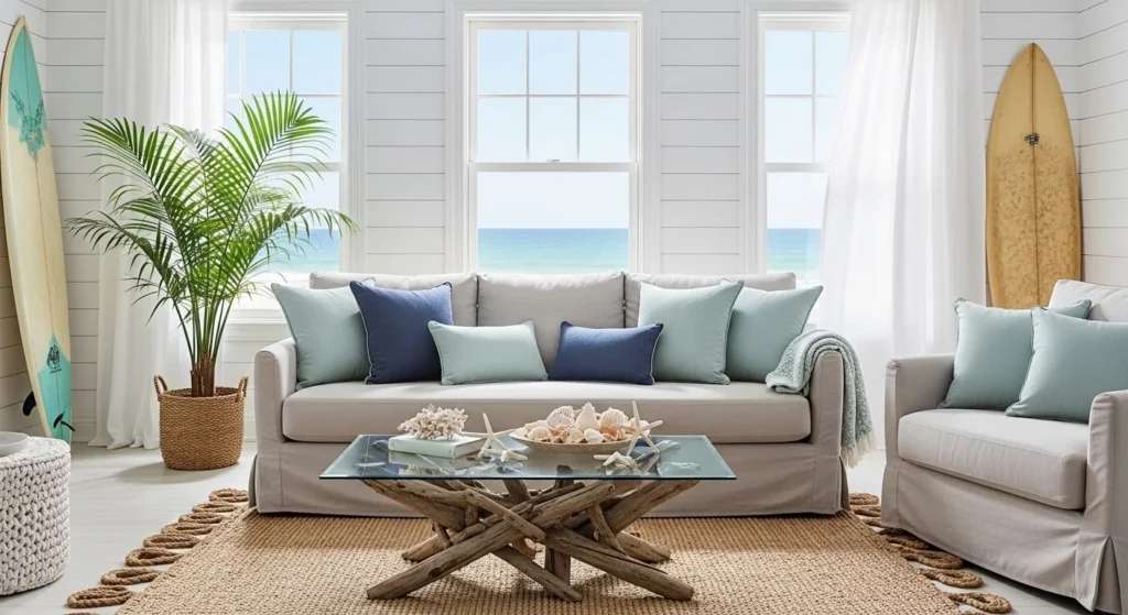 7 Coastal Living Room Ideas for a Breezy, Beach-Inspired Home 3 Embrace a Light and Airy Color Palette-min