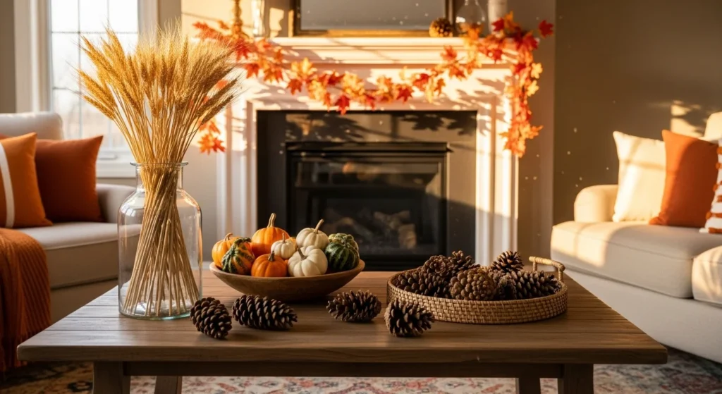 10 Fall-Inspired Living Room Ideas to Transform Your Space This Season 5 Fall Foliage and Natural Décor