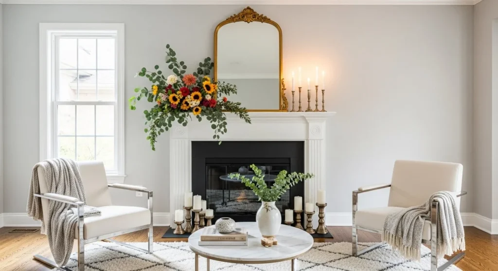 9 Fireplace Mantel Styling Ideas for Every Season 2 Fireplace Mantel Styling Ideas for Every Season-min