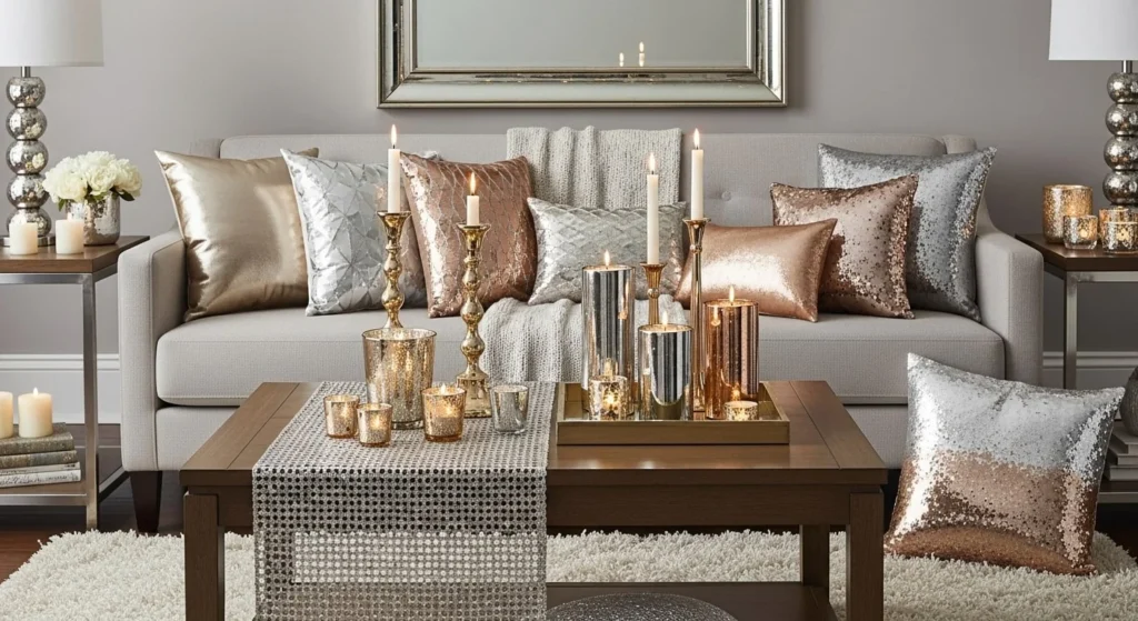 Go Glam with Metallic Accents