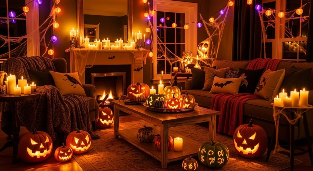 8 Halloween Living Room Decorating Ideas for a Fun and Spooky Atmosphere 2 Halloween Living Room Decorating Ideas for a Fun and Spooky Atmosphere