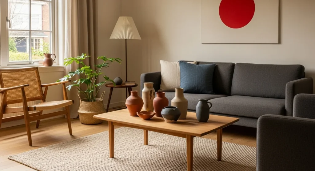 10 Japandi Living Room Ideas to Elevate Your Space with Minimalist Elegance 11 Artisan and Handmade Pieces