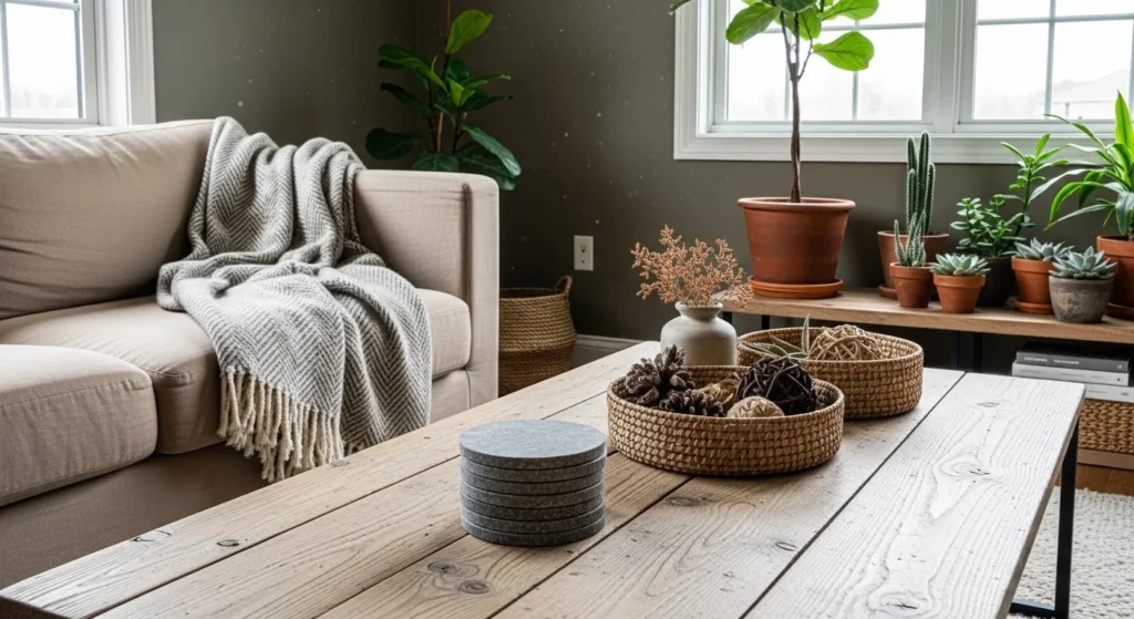 9 Cozy Living Room Ideas to Transform Your Space This Winter 8 Incorporate Natural Elements