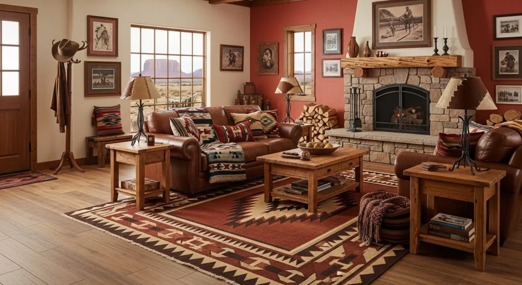 5 Western Living Room Ranch Style Ideas 6 Incorporate Western-Inspired Textiles and Patterns