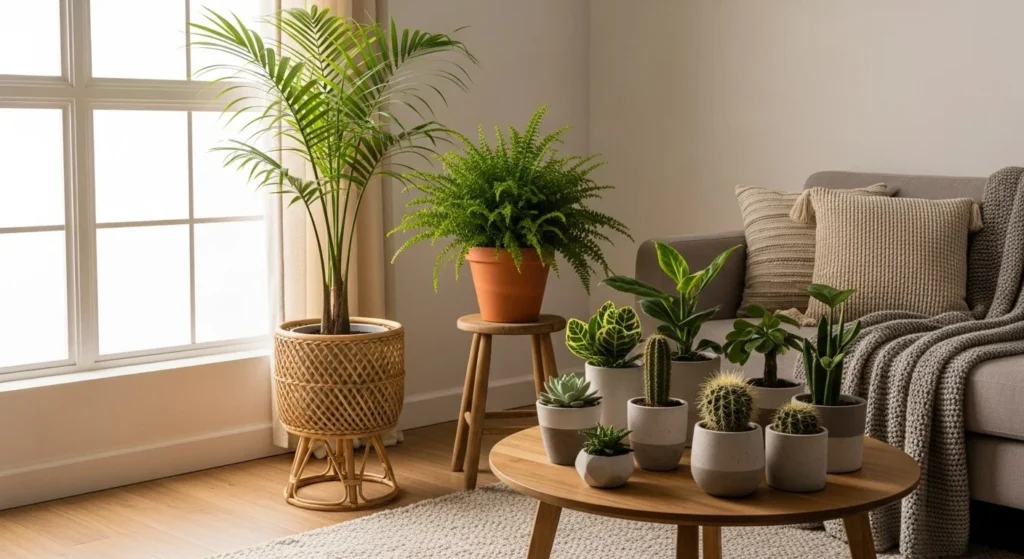 Layer Plants of Varying Heights