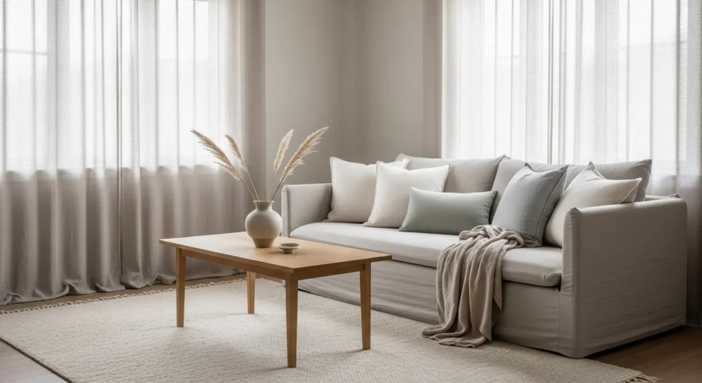 10 Japandi Living Room Ideas to Elevate Your Space with Minimalist Elegance 8 Layer Soft Textures for Warmth