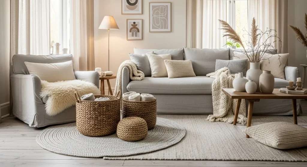 10 Scandinavian Living Room Ideas for a Minimal Yet Cozy Look 5 Layer Texture, Not Color