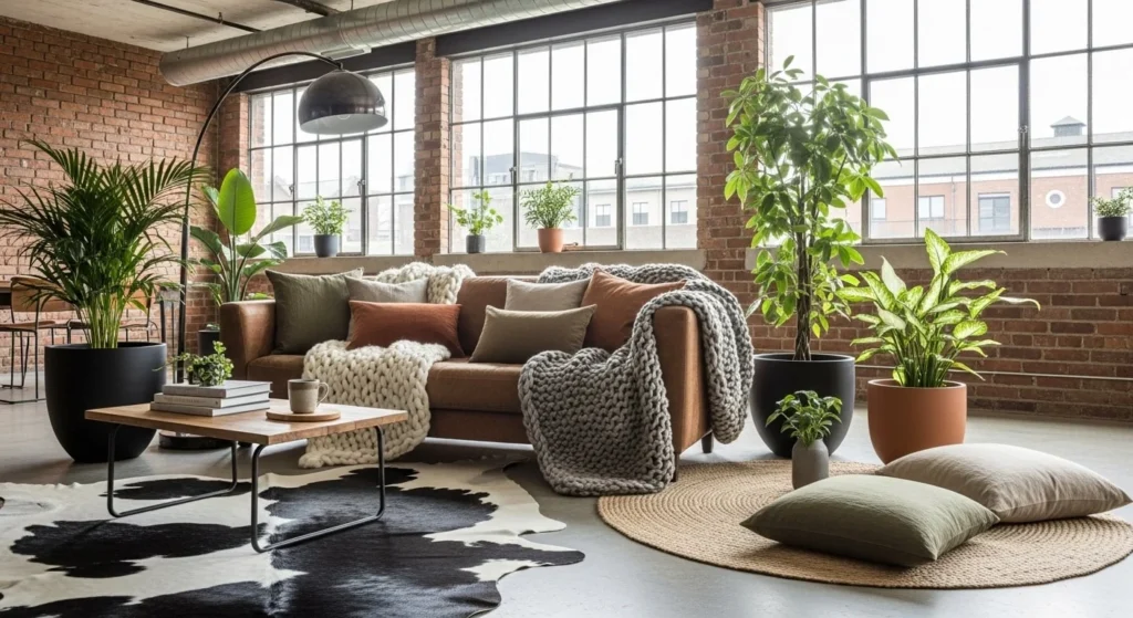9 Industrial Living Room Designs for a Chic Urban Vibe 10 Layer Textures for Comfort