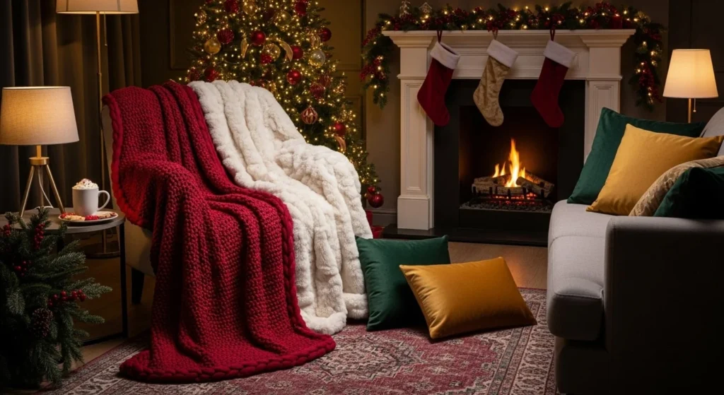 5 Cozy Christmas Decor Ideas for Your Living Room 3 Layer Warm and Inviting Textures