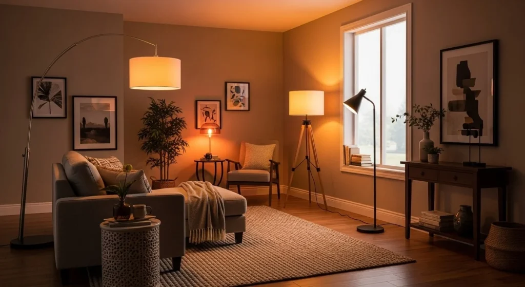 Layered Floor Lamps for Flexibility
