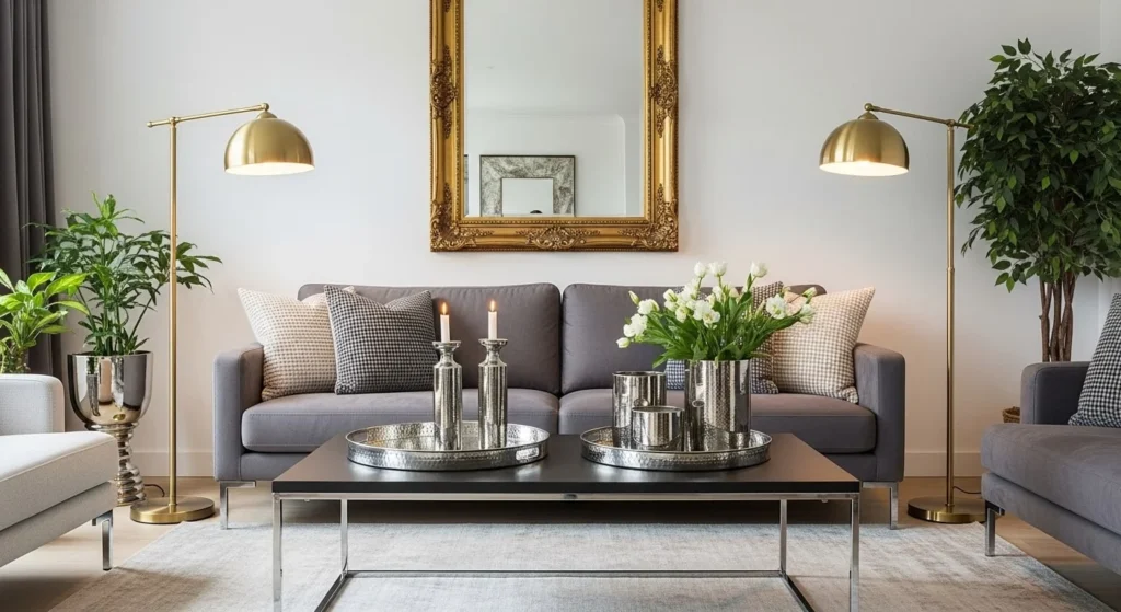 Metallic and Reflective Accents