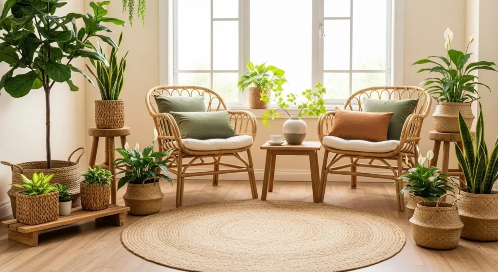 Mix Plants with Other Natural Elements