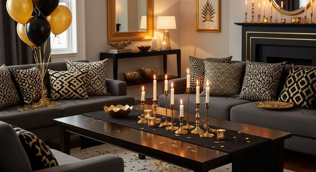Play with Black and Gold Color Scheme
