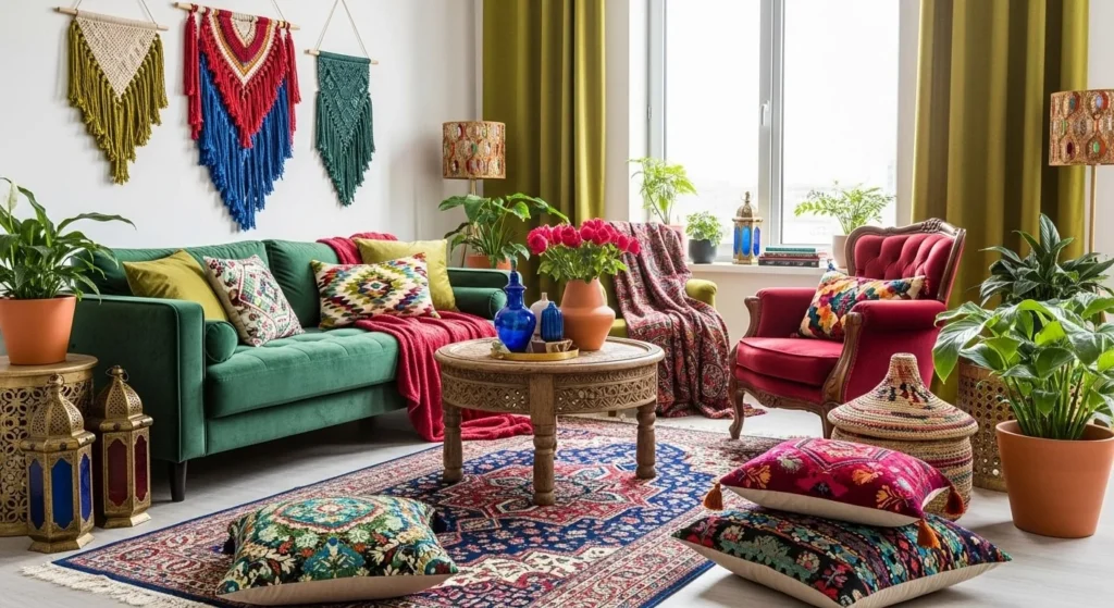Play with Bold Colors and Natural Neutrals