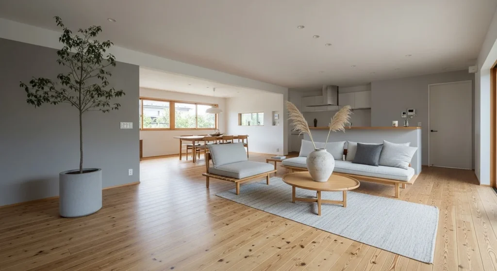 10 Japandi Living Room Ideas to Elevate Your Space with Minimalist Elegance 5 Open Space and Flow