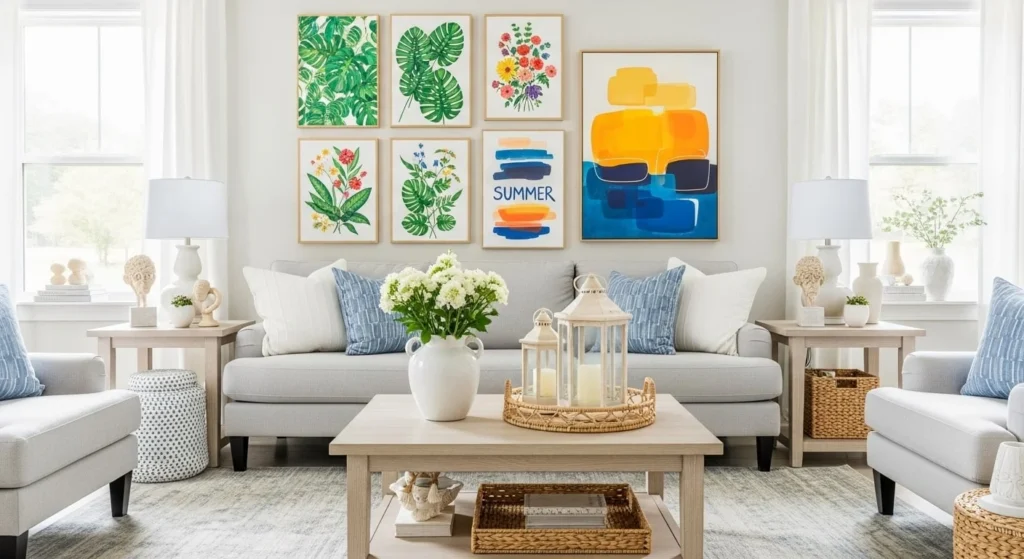 8 Summer Living Room Styling Ideas for a Light and Breezy Space 9 Refresh with Seasonal Art and Accessories