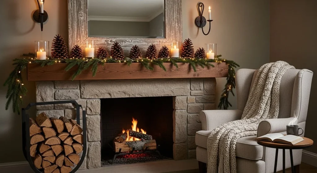 9 Cozy Living Room Ideas to Transform Your Space This Winter 6 Style a Winter-Ready Fireplace-min
