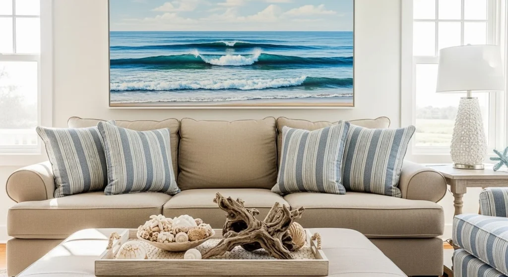 8 Summer Living Room Styling Ideas for a Light and Breezy Space 8 Style with Coastal and Nautical Accents