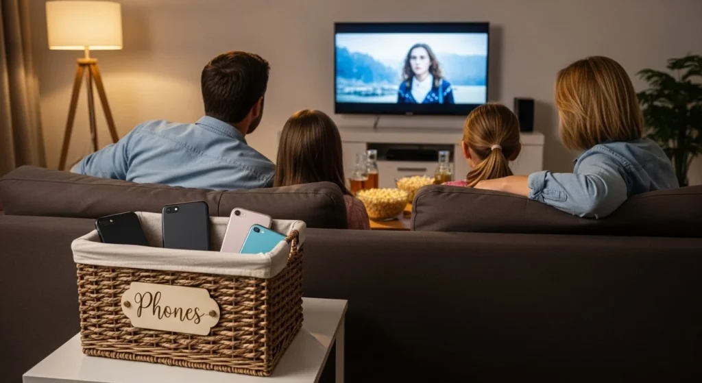 10 Cozy Movie Night Living Room Setups for Family & Friends 11 Tech-Free Zone-min