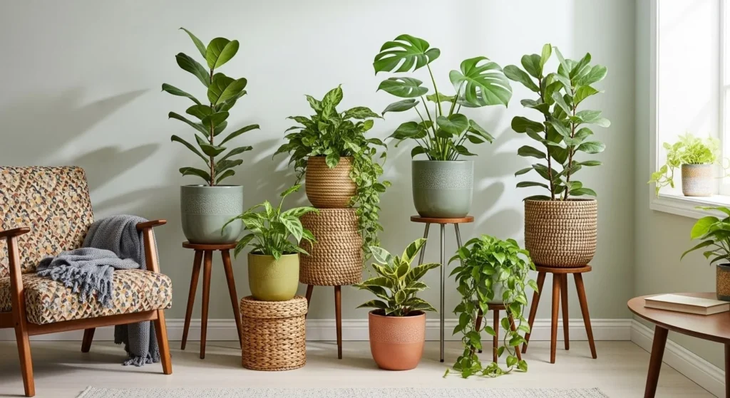 Use Plant Stands for Height Drama