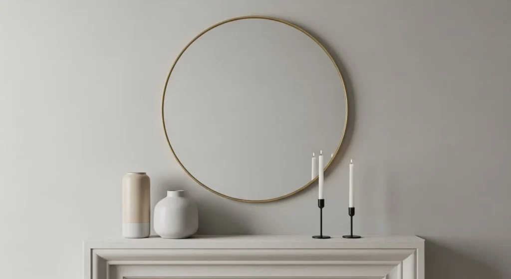 9 Fireplace Mantel Styling Ideas for Every Season 7 Year-Round Minimalist Mantel-min