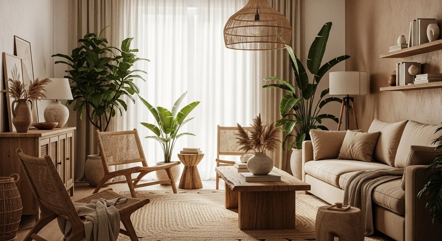 11 Earthy Living Room Ideas to Bring Nature Indoors 2 Earthy Living Room Ideas