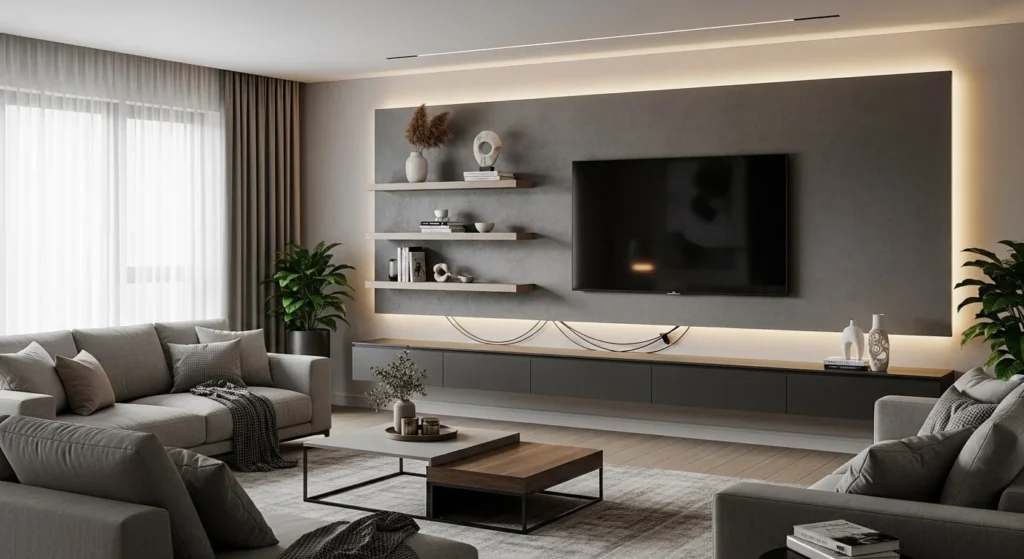 6 Modern Living Room TV Wall Ideas 2 Modern Living Room TV Wall Ideas