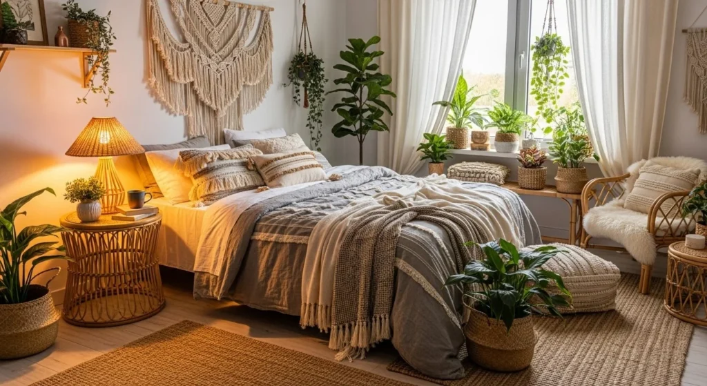 12 Boho Bedroom Ideas to Create a Relaxed Vibe 2 Boho Bedroom Ideas to Create a Relaxed Vibe-min