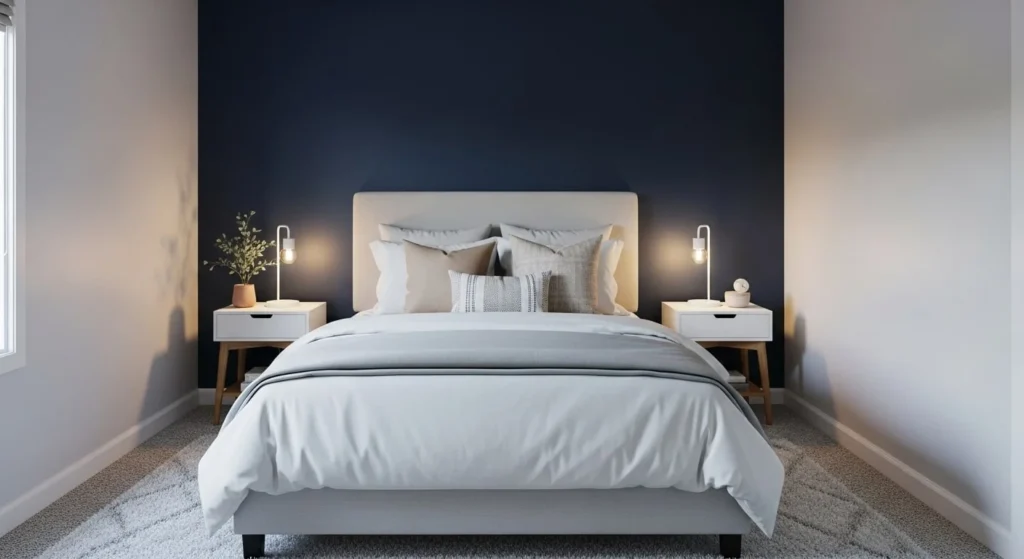 12 Small Bedroom Ideas to Maximize Space and Style 12 Create a Statement Wall-min