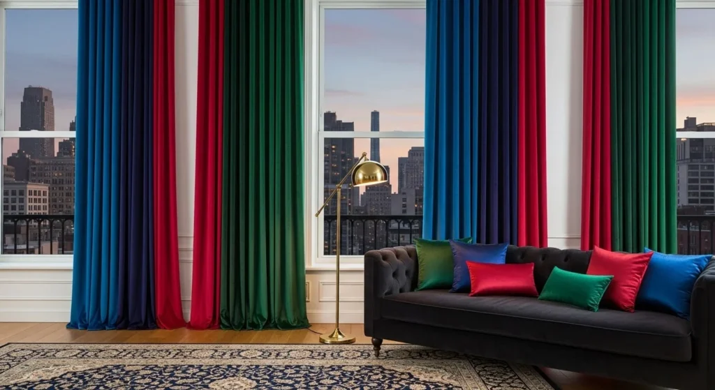15 Colorful Bedroom Ideas to Brighten Your Space 7 Curtains-min