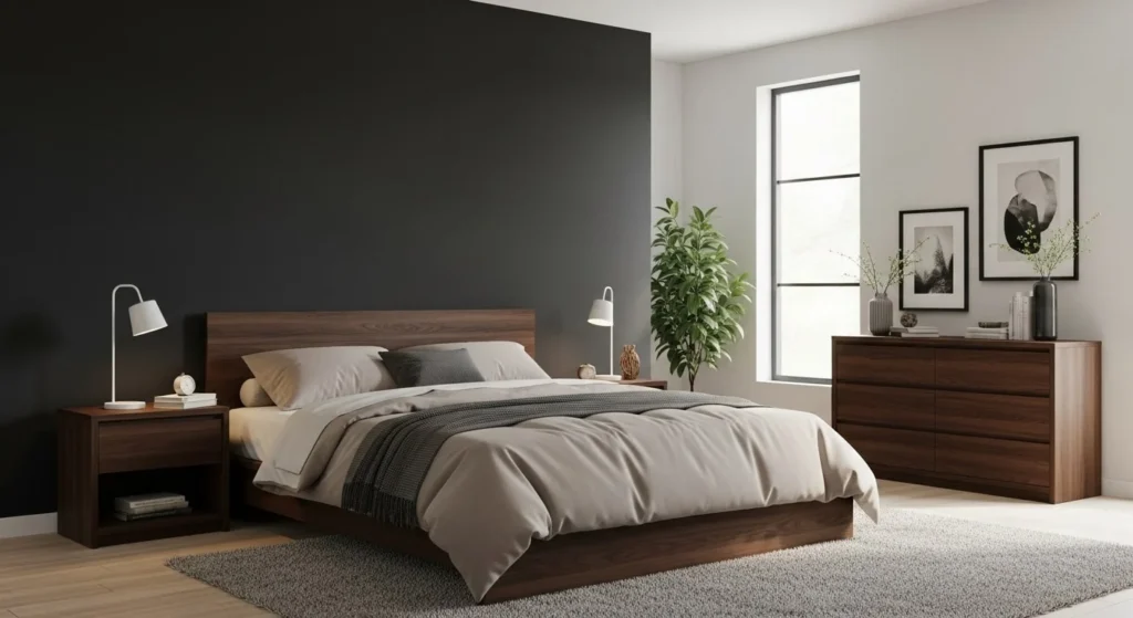 15 Neutral Bedroom Ideas That Feel Elegant and Timeless 9 Dark Neutrals for Depth-min