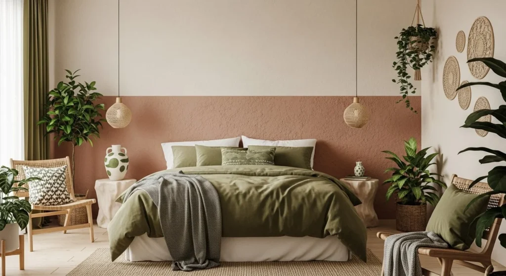 12 Boho Bedroom Ideas to Create a Relaxed Vibe 4 Earthy Colors-min